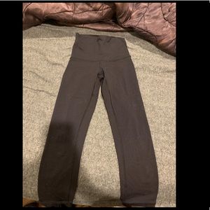 Lululemon cropped black high waisted leggings